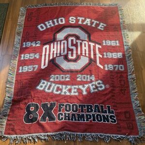 Ohio State Buckeyes Vintage Throw Blanket